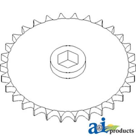 Aftermarket AN102027 Sprocket, Row Unit RH, 30 Tooth  60 Chain A-AN102027-AI